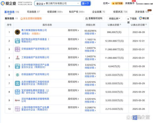 賽力斯汽車發生工商變更,經營范圍新增人工智能基礎軟件開發